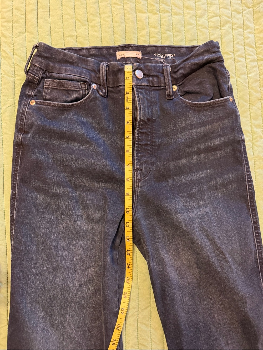 Good American Always Fits Good Curve Straight Jeans- Indigo707 - Picture 4 of 7